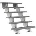 Produktbild: Dolle Außentreppe Gardenstep 120cm breit 6 Stufen Trimax grau 111-135cm Steigungshöhe ohne Geländer