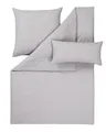 Produktbild: Estella Bettwäsche Estella Halbleinen Sommer Bettwäsche 135x200 Alvaro grau uni silber, Halbleinen, 2 teilig