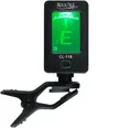 Produktbild: Rocktile CL-118 Digital Clip Tuner - Chromatisches Stimmgerät für Gitarre, Bass, Ukulele und Geige - Stimmer mit LCD Display zum Anklippen - 20g leicht - Schwarz