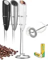 Produktbild: Milchaufschäumer Handheld Elektrisch Edelstahl Schneebesen für Cappuccino Latte