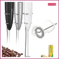 Produktbild: Milchaufschäumer Handheld Batteriebetriebener Aufschäumer für Cappuccino, Weiß