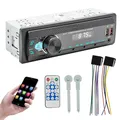Produktbild: Autoradio Bluetooth 1 Din 5.0 Auto Radio Bluetooth mit Freisprecheinrichtung | FM/AM Radio | 2X USB/AUX/MP3 Player | Fernbedienung | Unterstützung für iOS & Android | 7 Farben LED