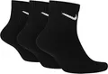 Produktbild: NIKE 15 Paar Herren Damen Kurze Socke Knöchelhoch Weiß Schwarz Sparset SX7667 Sportsocken Größe 34 36 38 40 42 44 46 48 50, Größe:46-50, Sockenfarbe:3 Paar weiss 12 Paar schwarz