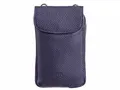 Produktbild: Prato LM AJ08 Asif Rindleder geprägt Handy Umhängetasche dunkelblau