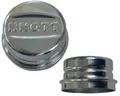 Produktbild: FKAnhängerteile Radkappe - Fettkappe - Staubkappe Ø 64 mm - Knott Nr. 47151, verzinkt, Silber, Stahl, Schnapp, HUBCAP_WHEEL_COVER