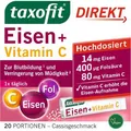 Produktbild: Doppelherz Eisen DIREKT, 20 Portionen Granulat, Eisenpyrophosphat + C + Folsäure, täglich 1 Stick = 14 mg