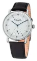 Produktbild: Eichmüller Quarzuhr Herrenuhr Slim Gehäuse Silberfarben mit Lederband 40 mm 3035-04, – Elegante Armbanduhr für den modernen Mann