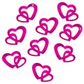 Produktbild: Oblique-Unique® 100 Stk Deko Doppel Herzen - Farbwahl (Pink)