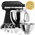 Produktbild: KitchenAid Artisan Küchenmaschine 4,8L 5KSM175 Gusseisen Schwarz Zubehöraktion