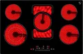 Produktbild: K&H Elektro-Kochfeld K&H 5 Zonen Glaskeramikkochfeld 80cm Elektro Autark Eigebaut NC-9407S, Einbaufähig und Autark