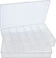 Produktbild: VBS 2er-Pack Sortierboxen 27x18x4cm Sortimentsbox Sortimentskasten Aufbewahrungsbox