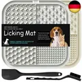 Produktbild: Lesipee Leckmatte Hund, 2 Stück, Schleckmatte Hund mit Silikonspatel und