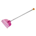 Produktbild: Fiskars MyFirst Laubbesen Laub Besen Gartenbesen Gartenzubehör Pink Orange 86 cm