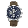 Produktbild: Timberland Henniker Ii Herren Armbanduhr mit einem Band aus Leder, Farbe: Braun, Maße: 46X53mm, TDWGF0009501