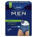 Produktbild: TENA® MEN ACTIVE FIT Plus Pants blau L/XL bei Inkontinenz · 10 St · PZN 17981539