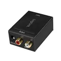 Produktbild: LogiLink CA0100 Koaxial und Toslink auf Analog L/R Audio-Konverter, Elektromagnetisch-Rauschfreie Übertragungen schwarz
