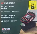 Produktbild: Parkside 20 V Akku Ersatzakku 2 Ah PAP 20 B1 und Ladegerät 2,4 A PLG 20 C1 NEU