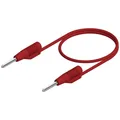 Produktbild: Hirschmann Test & Measurement MVL 2/100 rt Messleitung Stecker 2 mm Stecker 2 mm