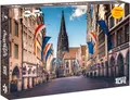 Produktbild: Puzzle Münster Prinzipalmarkt 1000 Teile Größe 66,5 x 50 cm mit Poster