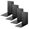 Produktbild: 4301-11-4 - Buchstützen aus Metall 4 Stück schwarz 14 x 14 x 85 cm für Schule...