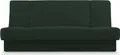 Produktbild: Cordsofa, Sofa mit Schlaffunktion und Bettkasten, Kippsofa Schlafsofa Clic-Clack Couch für Wohnzimmer Cordstoff Federkern Sofagarnitur Polstersofa - Cyprus new - Dunkelgrün - Poso 14 + Kronos 15