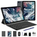 Produktbild: T80 (6GB+128GB) , 10 Zoll, Android16, 6000mAh, mit Tastatur Maus Stift Schutzhülle Ständer Schutzfolie, BT5.0, 5G WiFi, Gemini