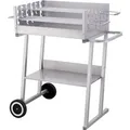 Produktbild: tepro Grillwagen Pasadena Holzkohlengrill 84 x 90 x 52 cm (B x H x T) Silber