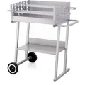Produktbild: tepro Holzkohlegrill Grillwagen Pasadena, Grillfläche: ca. 58 x 41 cm - Silber
