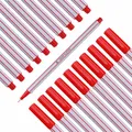Produktbild: 10x Fineliner Rot - feine 0,4mm Spitze - metallgefasste Faserspitze - Filzstifte für präzises Schreiben, Zeichnen und Malen - für Büro, Schule, Uni und Zuhause