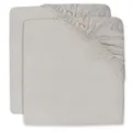 Produktbild: Jollein Spannbettlaken Spannbetttuch Jersey 40x90 cm Nougat 2er Pack TOP