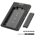 Produktbild: M.2 NGFFauf3,5Zoll SATA festplatten Adapter, KonverterEinbaurahmen Wechselrah...