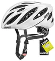 Produktbild: uvex boss race - sicherer Performance-Helm für Damen und Herren - individuelle Größenanpassung - optimierte Belüftung - white - 52-56 cm