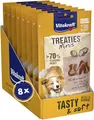 Produktbild: Vitakraft Treaties Minis, Hundeleckerli, weicher Hundesnack gefüllt mit Leberwurst, Hunde Trainingsleckerli, ohne Zusatz von Zucker (8X 48g)