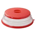 Produktbild: Mikrowellen Abdeckung Faltbar 26 cm Abdeckhaube Mikrowellenabdeckung Mikrowellendeckel Faltbare Mikrowelle Deckel für Obst Gemüse Lebensmittel Rot