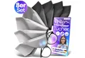 Produktbild: Loco Bird Brillenputztuch Microfaser in Optikerqualität - Brillenputztücher - Reinigungstücher (15x17 cm, - 8er Set, Brillentücher in Grau, Mikrofasertuch, Mikrofasertücher für Brille & Display, Microfasertuch)