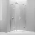 Produktbild: Bernstein Runddusche EX406A 90x90 cm, BxT: 90x90 cm, Runddusche 90x90 Viertelkreis Echtglas 6mm Nano Chrom 90 cm x 195 cm x 90 cm