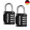 Produktbild: GRIFEMA 2 Pack Zahlenschloss 4 Stellig-Vorhängeschloss Wetterfest