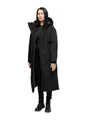 Produktbild: Navahoo Damen Mantel mit magnetischer Abdeckleiste und Rucksackträgern warme Winterjacke Schneewächter 14 Black Gr. XS