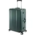 Produktbild: Travelhouse London - Hartschalen Polycarbonat Alu Koffer Trolley Reise Urlaub 90l grün - Grün/Grau/Gold/Schwarz/Silber/Rot