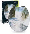 Produktbild: aquaSu® WC-Sitz mit Absenkautomatik, Maritim Dekor Beach, Toilettensitz mit Holz-Kern & Fast-Fix Schnellbefestigung, Standard O-Form universal, Metallscharniere, Toilettendeckel maritim, 40113 5