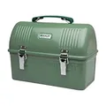Produktbild: STANLEY 1913 Classic Lunch Box 9.5L - Lunchbox aus Edelstahl mit Griff - BPA Frei Food-Behälter - Platz für Thermosflasche oder Reisebecher - Hammertone Green