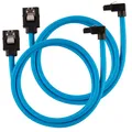 Produktbild: Corsair Premium Sleeved SATA Blue Kabel