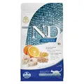 Produktbild: Farmina N&D Ocean Adult Pellets Katzenfutter(Trockenfutter, mit hochwertigen Vitaminen und natürliche Antioxidantien, ohne Mais, Zutaten: Kabeljau, Dinkel, Hafer und Orange, Portionsgröße: 1,5 kg)