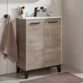 Produktbild: Fackelmann Waschtisch-Set TE-A mit Keramik-Waschbecken 61,2 cm Nature Oak