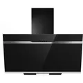 Produktbild: PKM Dunstabzugshaube S23-60 ABPX - Schwarz, Edelstahl-Applikationen, LED-Beleuchtung