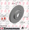Produktbild: 2x Bremsscheibe Zimmermann 150.1297.20 2 Bremsscheiben Vorderachse Vorne