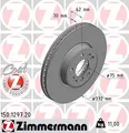 Produktbild: 2x ZIMMERMANN Bremsscheibe 150.1297.20 für BMW