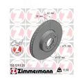 Produktbild: 2x ZIMMERMANN Bremsscheibe COAT Z Vorderachse 332mm