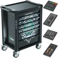 Produktbild: Wera Werkstattwagen Tool Rebel 1 9700 Doppelpack 2 Stück - bestückt - 94 teilig