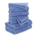 Produktbild: Möve Handtuchset New Classic 10-TLG Handtücher - 2x20x15cm+2x30x50cm+4x50x100cm+2x67x140cm, 100% Baumwolle, Cornflower